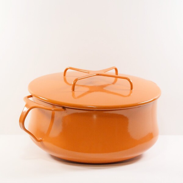 Vi n t a g e Dansk Kobenstyle Orange 3 Quart Dutch Oven France