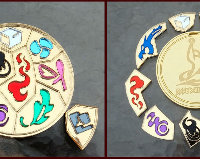 Pokemon Galar Region 10 Piece Gym Leader Badge Set Etsy