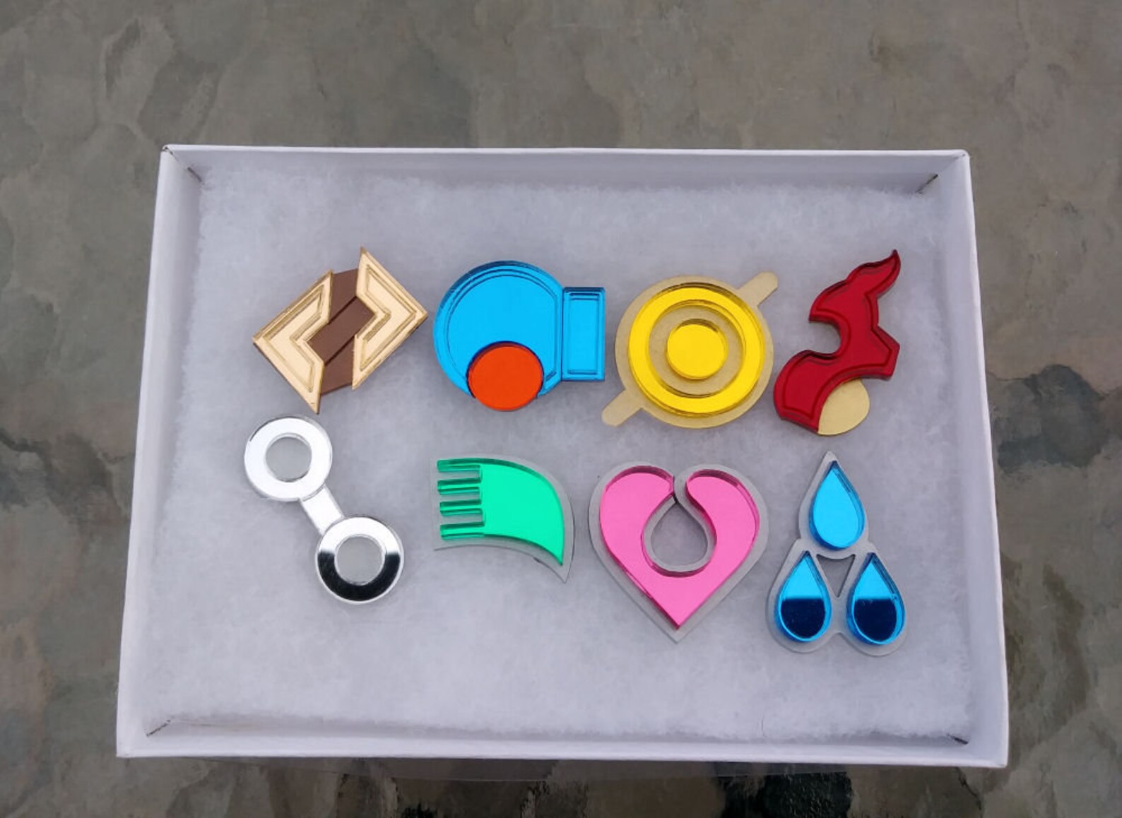 Hoenn Region 8 Piece Gym Leader Badge Set Etsy