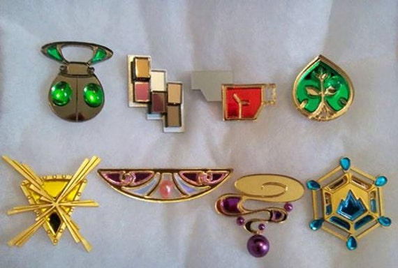 Pokemon Kalos Region 8 Piece Gym Leader Badge Set