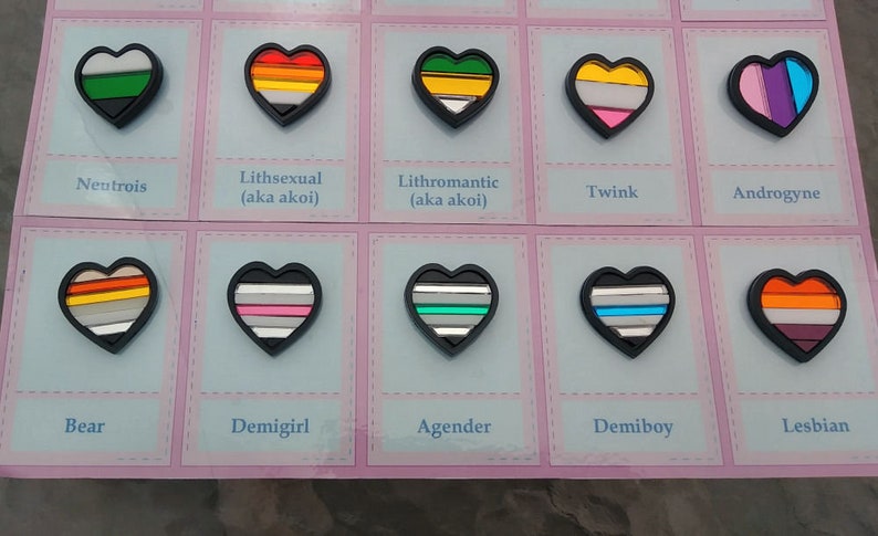 Orientation Pride Pins 25 types | Etsy