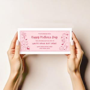 Plantilla editable en CANVA para vales del Día de la Madre, cupones digitales y vales de regalo personalizados, regalos para mamá que puedes imprimir y hacer tú mismo