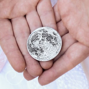 Silver Supermoon 1 oz Coin - Large 1.5" Solid .999 Silver