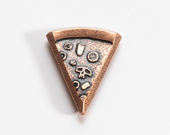 Single Copper Slice of Supreme Pizza Coin