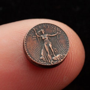 Set of Super Tiny Copper and Silver Replica US Coins