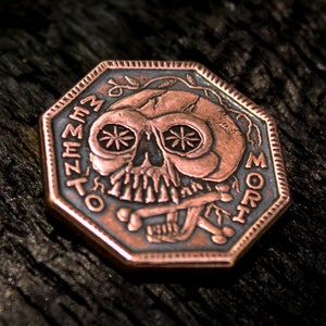 Memento Mori /Memento Vivere Copper Coin - Reminder Stoic Gift
