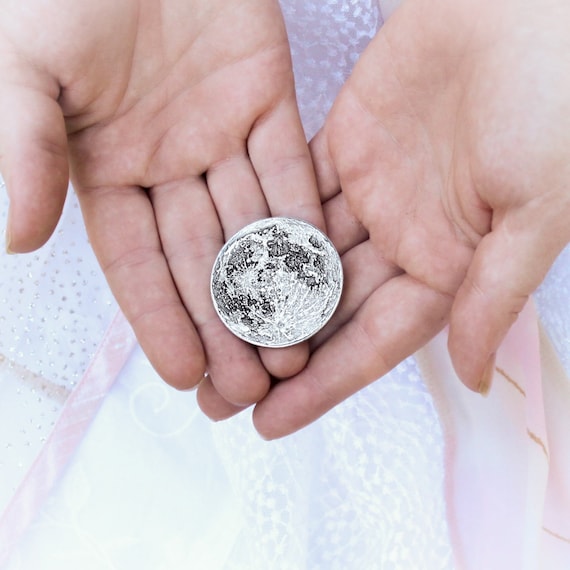 Silver Supermoon 1 Oz Coin Large 1.5 Solid .999 Silver 