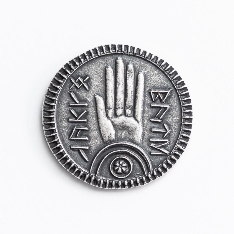 White Hand of SARUMAN Silver Coin image 1