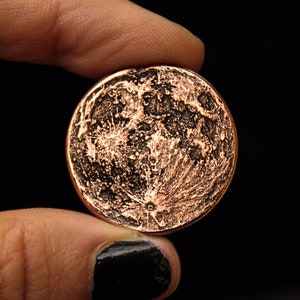 Blood Moon Copper Coin - 1 in / 26 mm