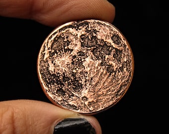 Blood Moon Copper Coin - 1"