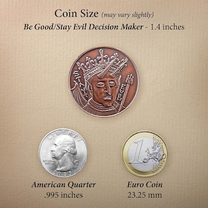 Be Good/Stay Evil Copper Decision Maker Coin image 8