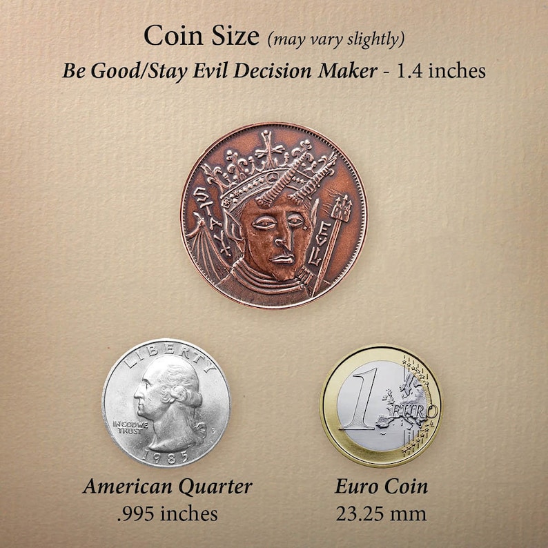 Be Good/Stay Evil Copper Decision Maker Coin image 8