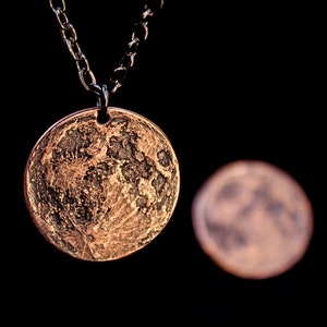 Blood Moon Copper Necklace - 1 in Pendant or Charm