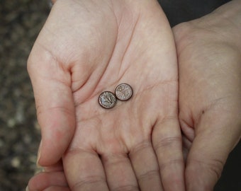 Pair of Widow's Mites Handmade Replica Coins - Ancient Judean Lepton Design