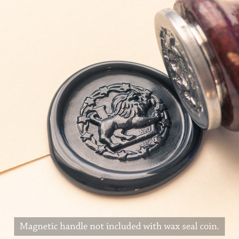 Zodiac Leo Wax Seal Coin