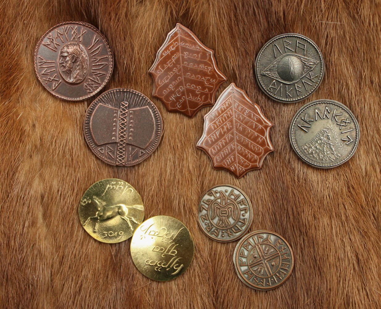 The Lord of the Rings Set 1 Five Coins From MIDDLE EARTH Etsy
