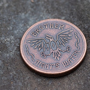 Night&#39;s Watch Copper Token - Officially Licensed ASOIAF Merchandise