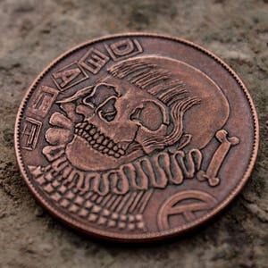 Life/Death Copper Decision Maker Coin