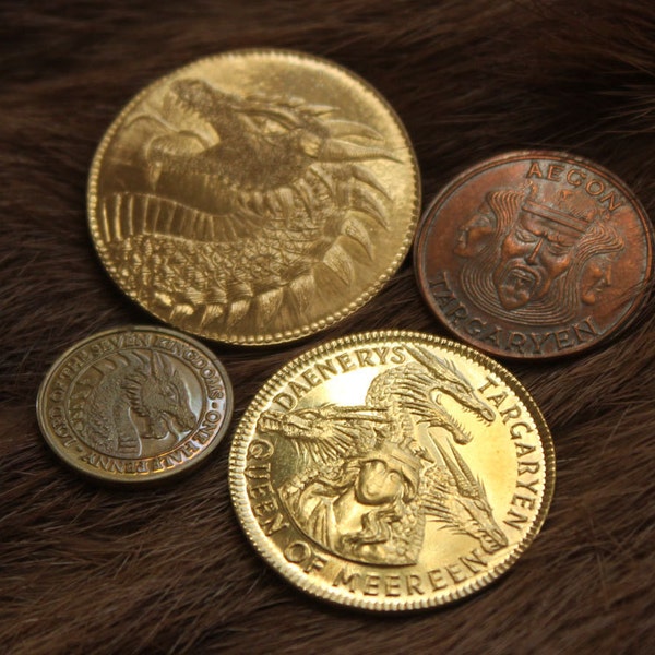 House Targaryen Set of 4 coins - A Game of Thrones Collectible Coins