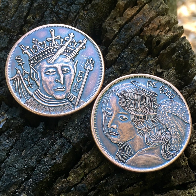 Be Good/Stay Evil Copper Decision Maker Coin image 2