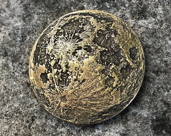 Brass Super Harvest Moon Coin - Large 1.5"