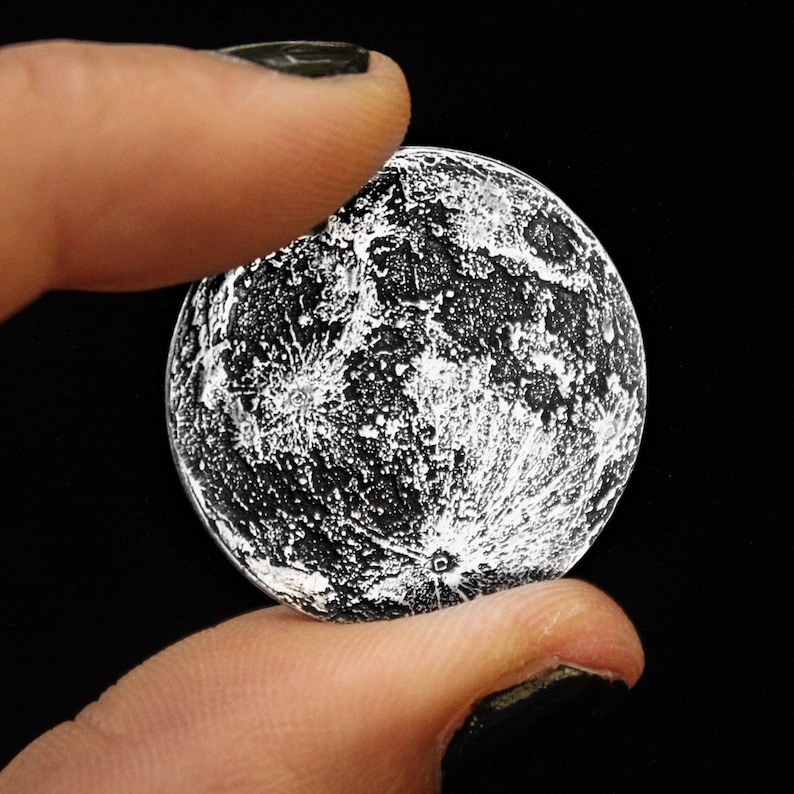 Silver Full Moon Coin 1 image 3