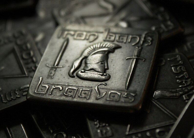 The Square Iron Bank of Braavos Coin A Game of Thrones Valar Etsy
