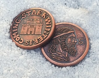 Winterfell Münze von Theon Stark - Offizielly Lizensiertes ASOIAF Merchandise