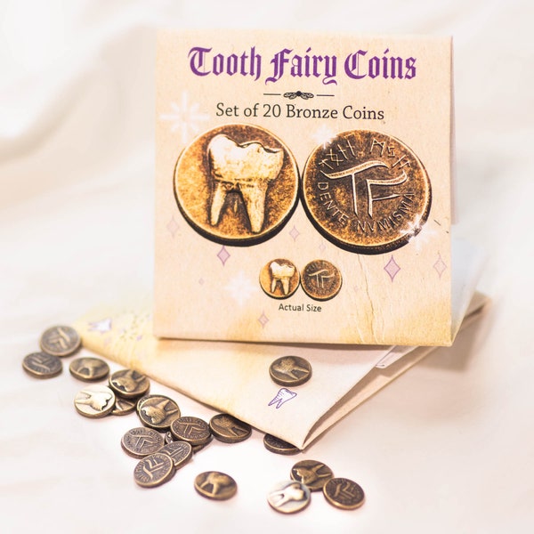 Tooth Fairy 20 Bronze Coins for Trading Teeth