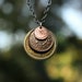 THE SHIRE™ Layered Coin Necklace - Officially Licensed - Copper and Brass coins on a 30' gunmetal chain 