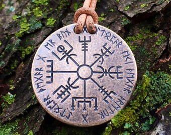 Ciondolo Vegvisir - Bussola Vichinga Intagliata a Mano all'ingrosso per il tuo negozio