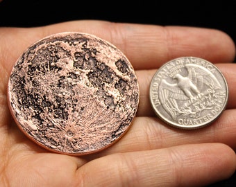 Copper Super Blood Moon Coin - Large 1.5"