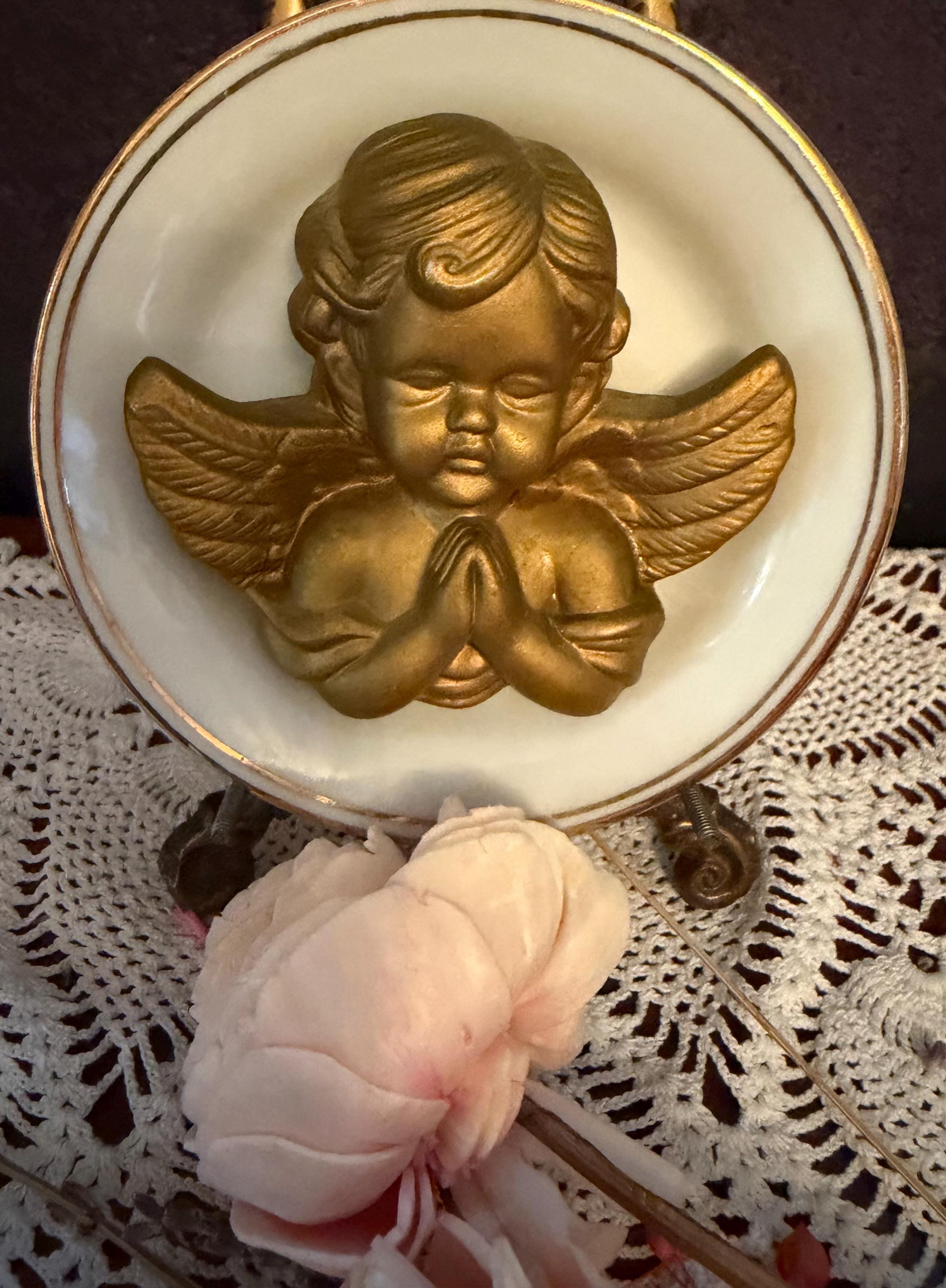Vintage Angels Plate - Etsy