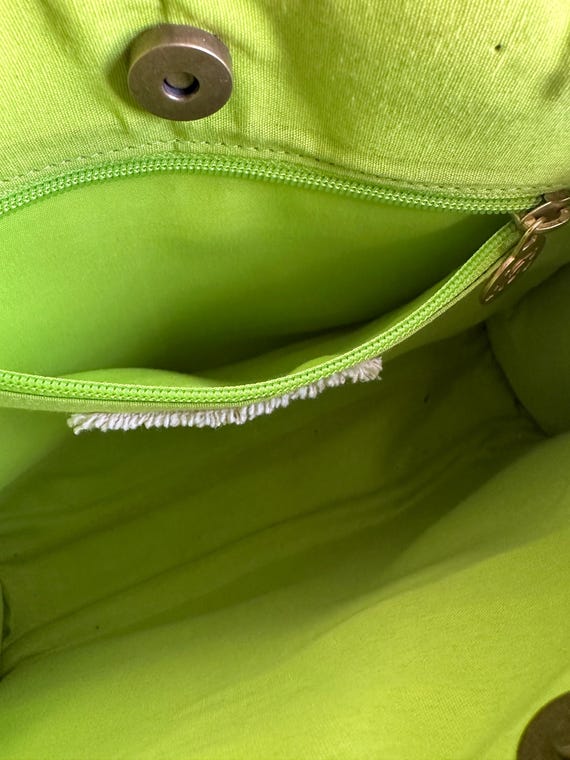 Beaded Palm Tree Bag: Pink Tropical Design with B… - image 7