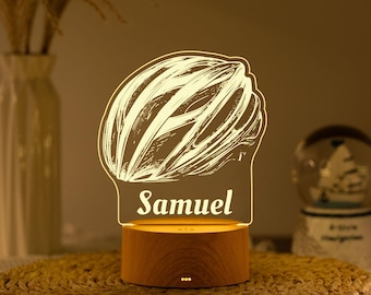 Personalized Road Bike Night Light, Custom Rider Name Lamp, Birthday Gift, Cyclist Bedroom Decor