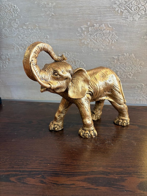 樹脂製象の像：風水インテリアのアクセント、幸運の贈り物