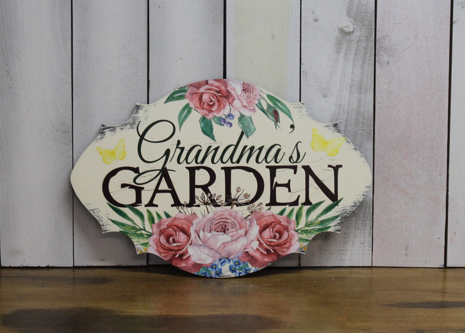Grandma's GARDEN Decorative Sign w/stake/Garden | Etsy