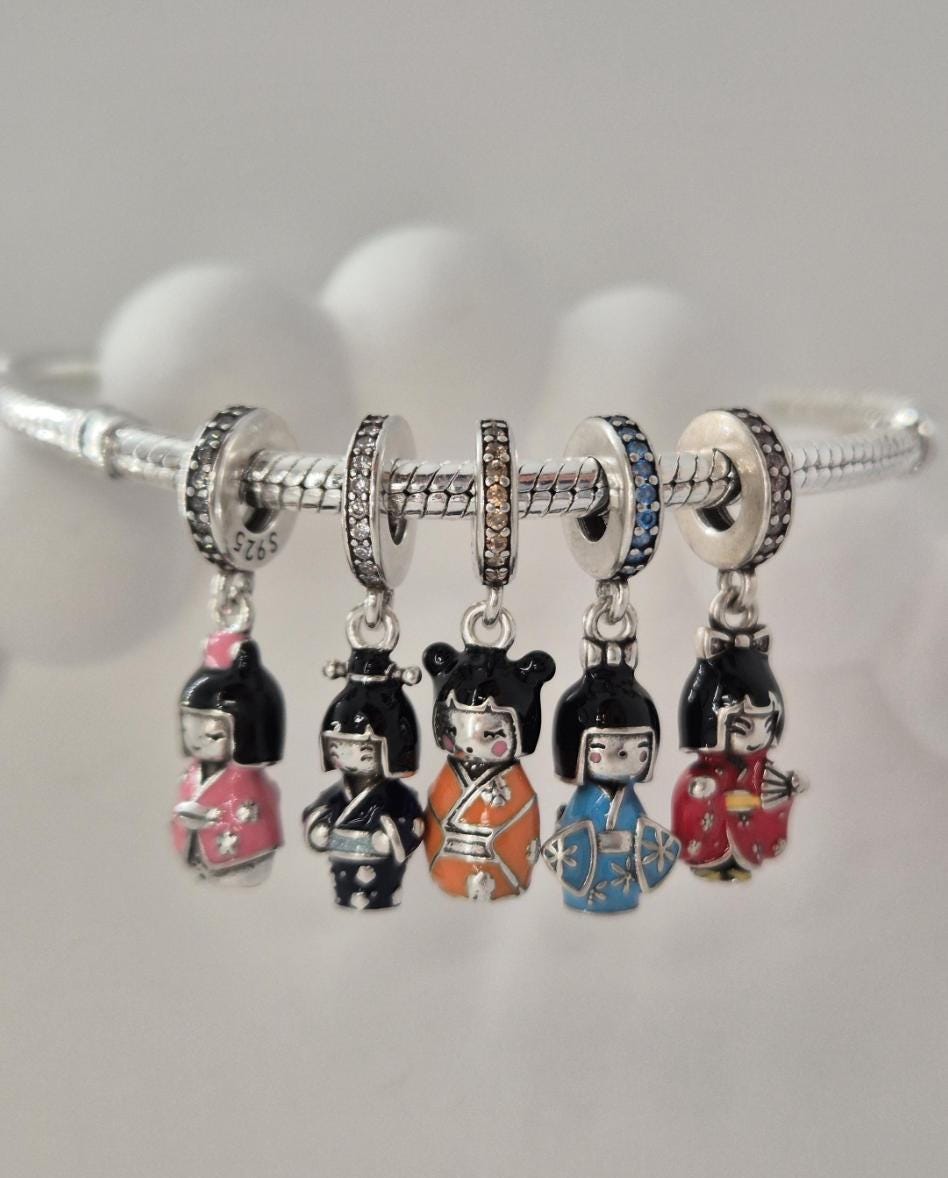 Authentic Sterling Silver Peking Opera Doll Charm 799387C01