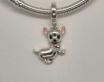 犬チャーム 925 スターリングシルバー ブレスレットチャーム パンドラ