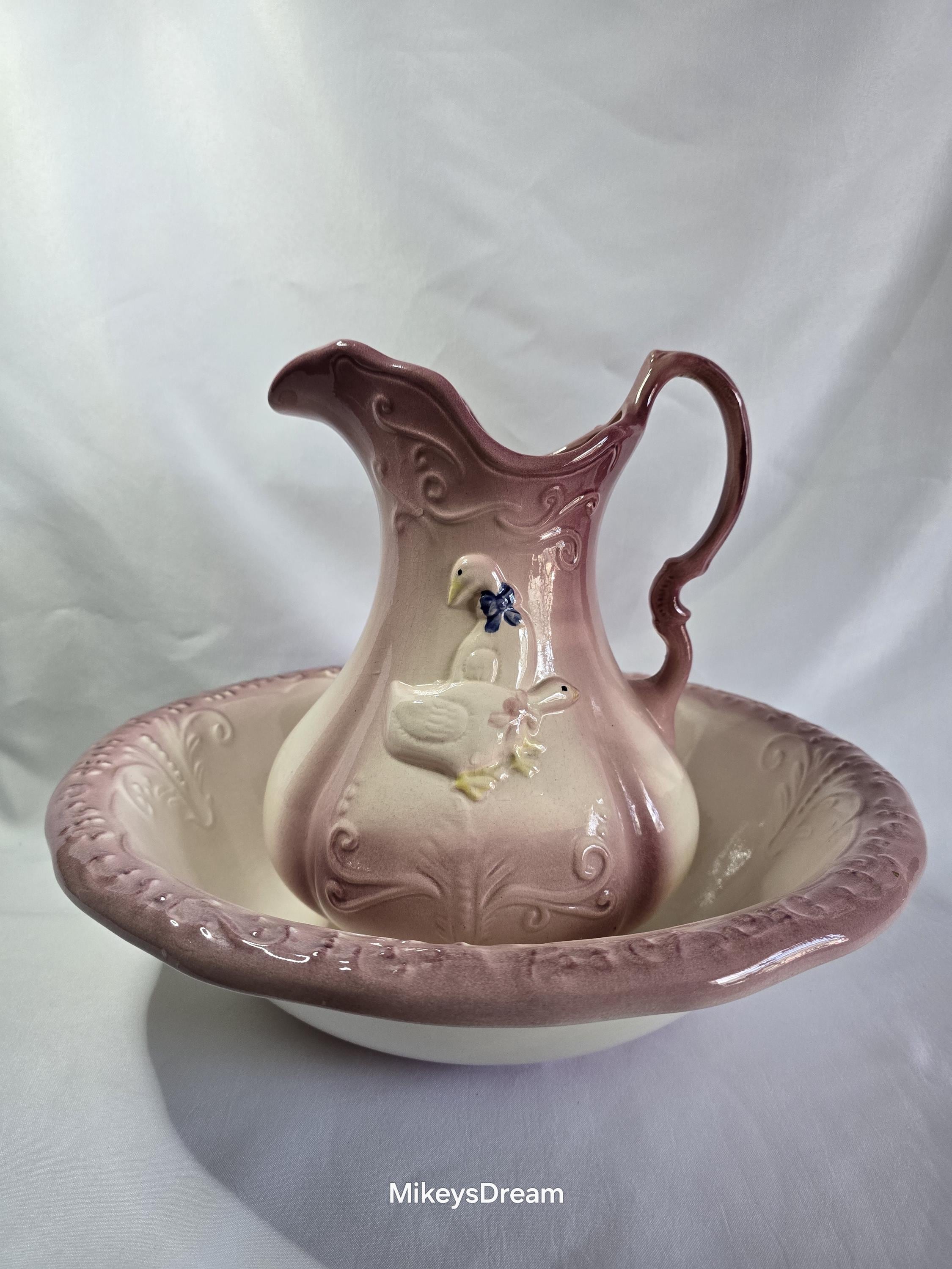 Antique Ironstone Pitcher - Etsy