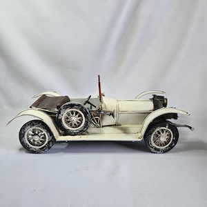Vintage Tin Metal Car Roadster Convertible
