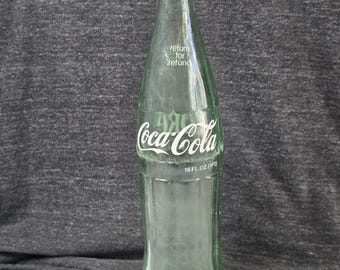 Vintage Green Glass Coca-Cola Bottles