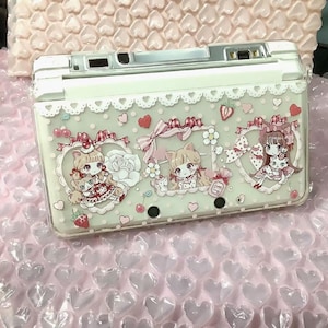 DIY Cute Girl Cat 3ds nds case full model series, anime cartoon handmade protective case