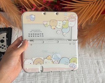 Cute Cozy Animal 3DS Case – Kawaii Clear Protective Cover for Nintendo 3DS, Soft Pastel Aesthetic Gamer Gift
