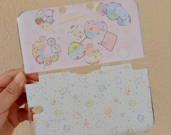 Kawaii Pastel Animal 3DS Case, Cute Cartoon Console Cover, Soft Pink & Blue Aesthetic Protective Shell for Nintendo 3DS / DS Lite