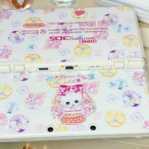 Retro Showa Kitten 3DS NDS Case: Handmade Anime Cartoon Protective Cover