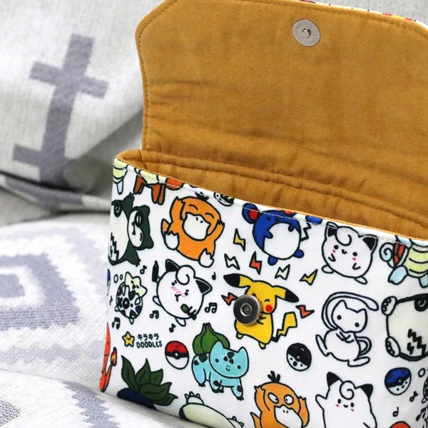 Pokemon Doodle Nintendo 3DS Tasche - Kawaii Anime Konsolentasche, benutzerdefinierte Größe Kompatibel mit Switch Lite / OLED / DS-Serie