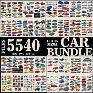 Amazing 5540 Files Ultra Mega Car Bundle | Sports Car Svg | Digital Car Silhouette Svg | Sports Car Png | Classic Car Svg | Muscle Car Svg