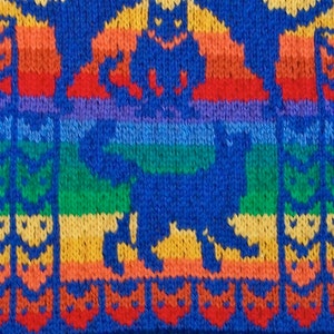 Knitting Pattern: Rainbow Animals Size Three Years image 3