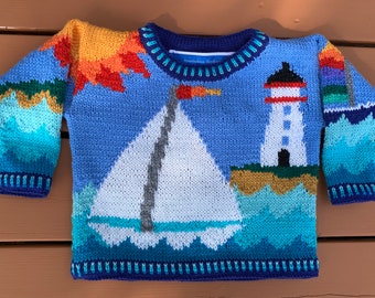 Lighthouse One Year Sweater with Sleeves